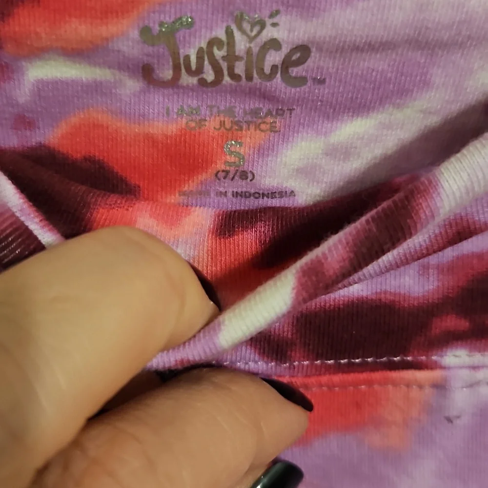 Justice Sz Small NWTs Pink & Purple Leggings